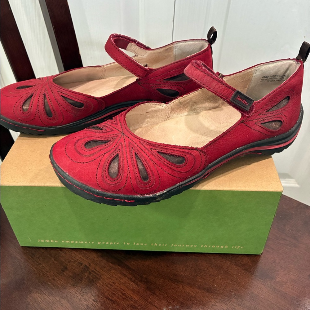 Jambu Women's Scarlet Mary Jane Flats - Picture 2 of 8